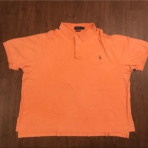 Ralph Lauren Orange Pima Soft Touch Polo Size 2XB